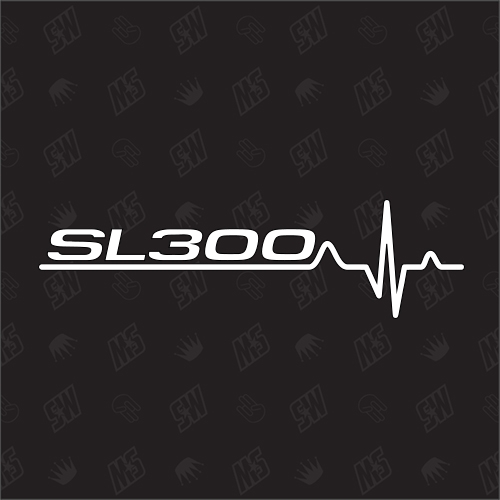 SL300 Herzschlag - Sticker kompatibel mit Mercedes Benz