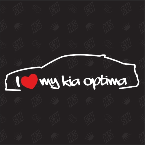 I love my Kia Optima Limousine - Sticker, ab Bj. 15, Limo, JF
