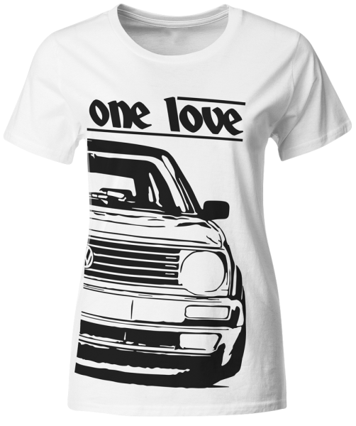 one love - T-Shirt - VW Golf 2 / GTI