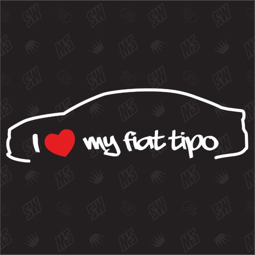 I love my Fiat Tipo Limo - Sticker ab Bj.15