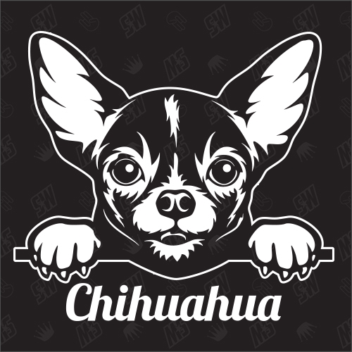 Chihuahua Version 1 - Sticker, Hundeaufkleber, Autoaufkleber