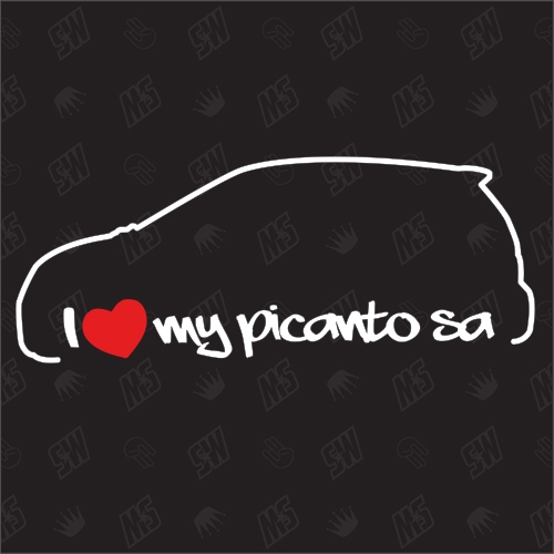 I love my Kia Picanto SA - Sticker, Bj. 07-11