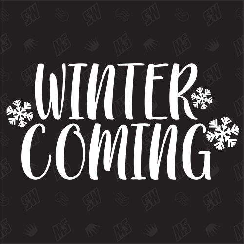 Winter Coming - Sticker, Aufkleber
