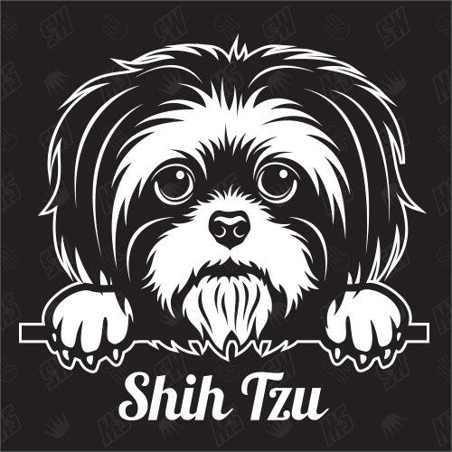 Shih Tzu Version 1 - Sticker, Hundeaufkleber, Autoaufkleber