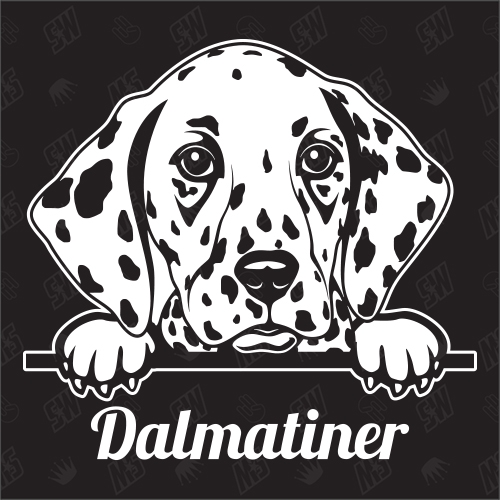 Dalmatiner Version 1 - Sticker, Hundeaufkleber, Autoaufkleber