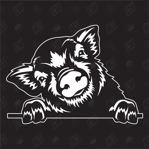 Schwein Version 2 - Schweinchen, Aufkleber, Pig, Ferkel, Sau, Autoaufkleber, Sticker, Bauernhof