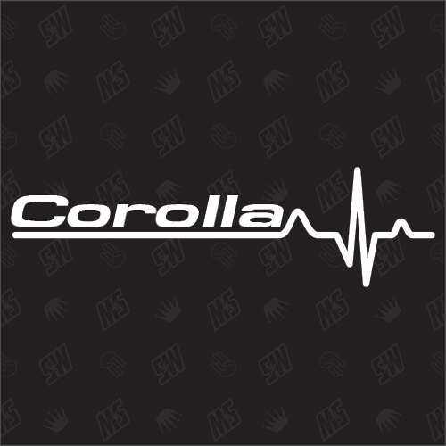 Corolla Herzschlag - Sticker