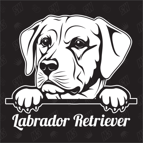 Labrador Retriever Version 3 - Sticker, Hundeaufkleber, Autoaufkleber, Labradane
