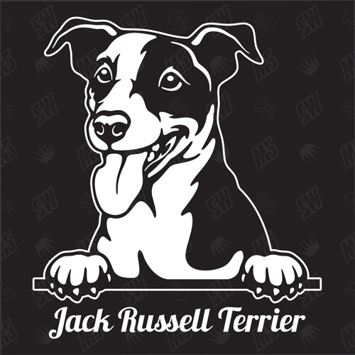 Jack Russel Terrier Version 2 - Sticker, Hundeaufkleber, Autoaufkleber