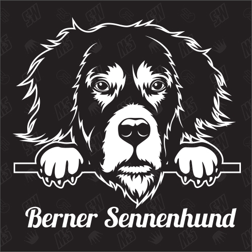 Berner Sennenhund Version 1 - Sticker, Hundeaufkleber, Autoaufkleber