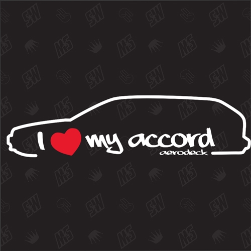 I love my Honda Accord Aerodeck - Sticker - CB8, Baujahr 1991 -1994