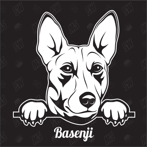 Basenji Kongo Terrier Version 1 - Sticker, Hundeaufkleber, Autoaufkleber