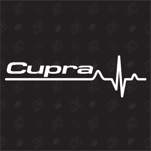 Cupra Herzschlag - Sticker kompatibel mit Seat