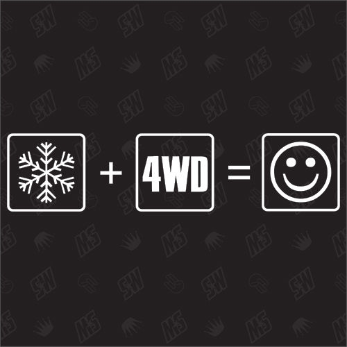 Winter + 4WD = Smile - Sticker