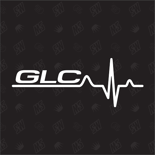 GLC Herzschlag - Sticker kompatibel mit Mercedes Benz