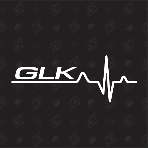 GLK Herzschlag - Sticker kompatibel mit Mercedes Benz