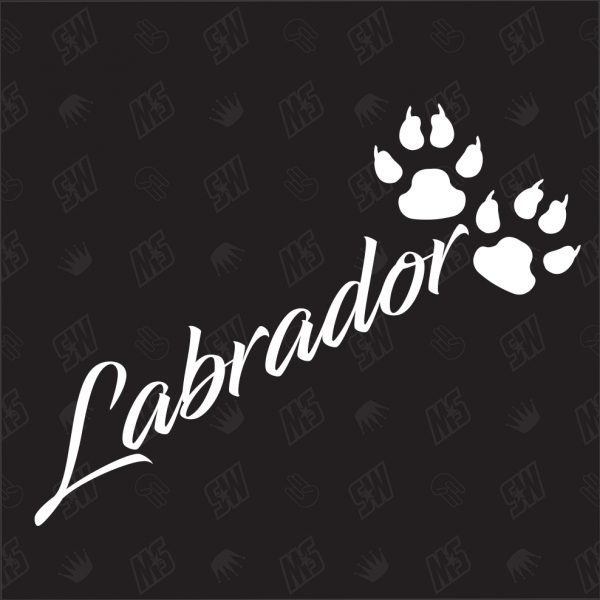 Labrador - Sticker, Hundesticker, Pfoten