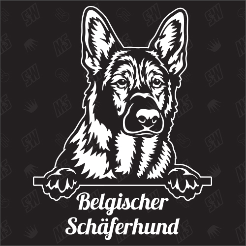 Belgischer Schäferhund Version 1 - Sticker, Hundeaufkleber, Autoaufkleber