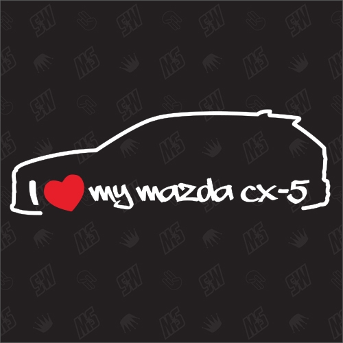 I love my Mazda CX5 - Sticker Bj.11-17