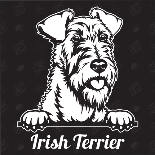 Irish Terrier Version 1 - Sticker, Hundeaufkleber, Autoaufkleber