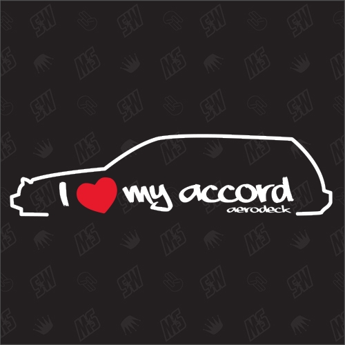 I love my Accord Aerodeck - Sticker - Baujahr 1985 -1989