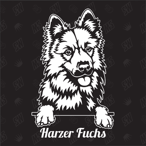 Harzer Fuchs Version 1 - Sticker, Hundeaufkleber, Autoaufkleber