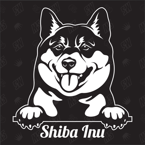 Shiba Inu Version 2 - Sticker, Hundeaufkleber, Autoaufkleber
