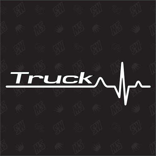 Truck Herzschlag - Sticker