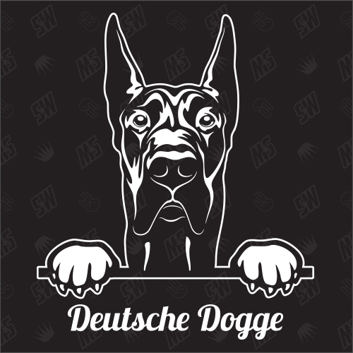 Deutsche Dogge Version 1 - Sticker, Hundeaufkleber, Autoaufkleber