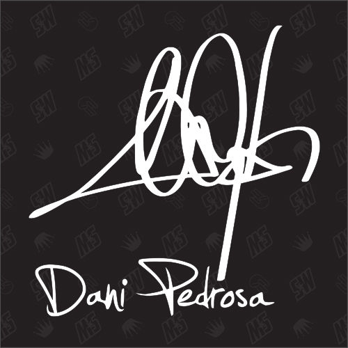 Dani Pedrosa Autogramm - Moto GP Sticker
