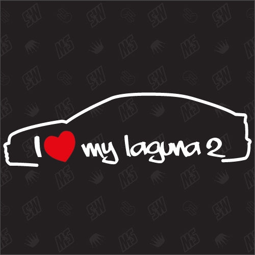 I love my Renault Laguna 2 Limo - Sticker Bj.01-07