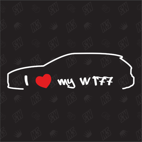 I love my Mercedes W177 - Sticker, Bj 2018