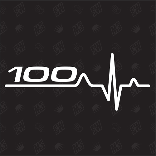 100 Herzschlag - Sticker