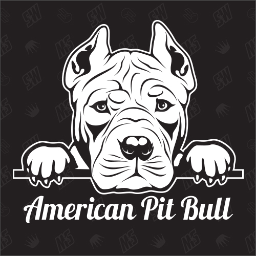 American Pit Bull Version 1 - Sticker, Hundeaufkleber, Autoaufkleber