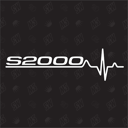 Honda S2000 Herzschlag - Sticker