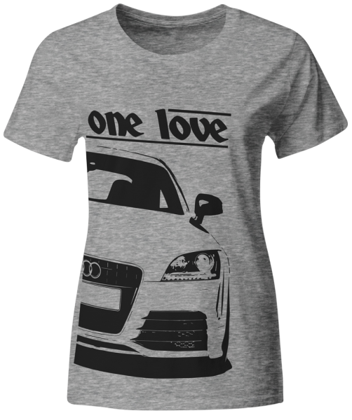 one love - T-Shirt - Audi TT 8J Ash Grau / L