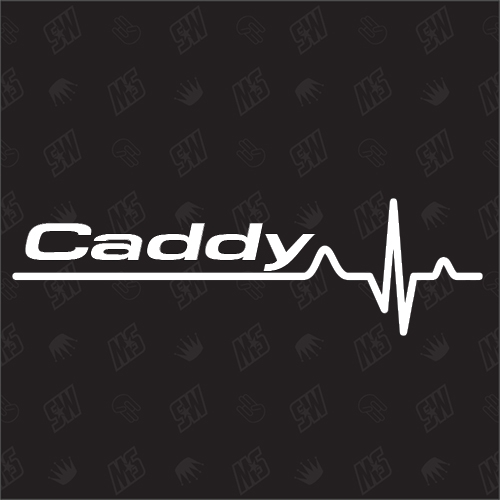 Caddy Herzschlag - Sticker kompatibel mit VW