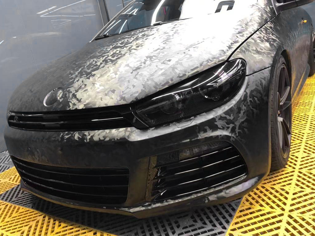 Schwarz 3D Carbon Faser Matt Folie Auto Innenraum Blatt Wrap