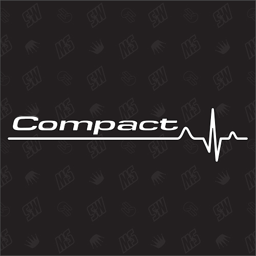 Compact Herzschlag - Sticker kompatibel mit BMW