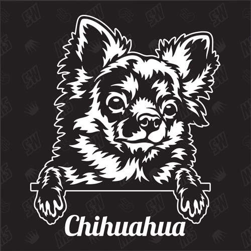 Chihuahua Version 2 - Sticker, Hundeaufkleber, Autoaufkleber