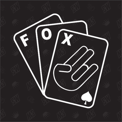 Spielkarten FOX - Sticker