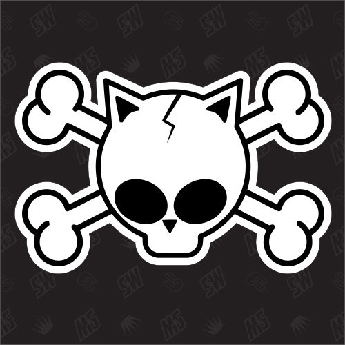 Kitty Skull - Sticker