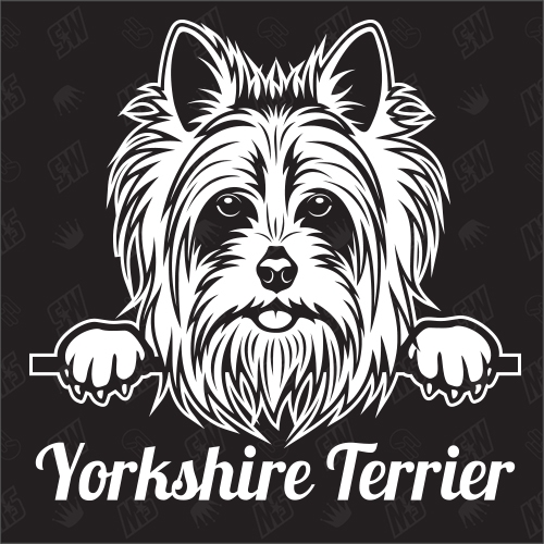 Yorkshire Terrier Version 1 - Sticker, Hundeaufkleber, Autoaufkleber