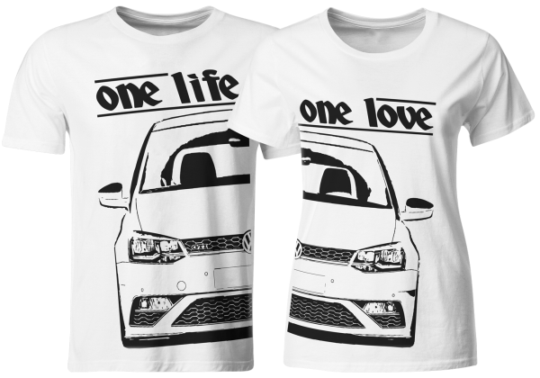 one life - one love - Partner T-Shirts VW Polo 6R GTI