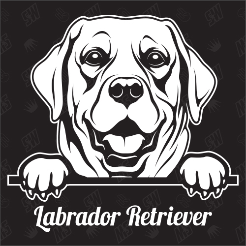 Labrador Retriever Version 2 - Sticker, Hundeaufkleber, Autoaufkleber, Labradane