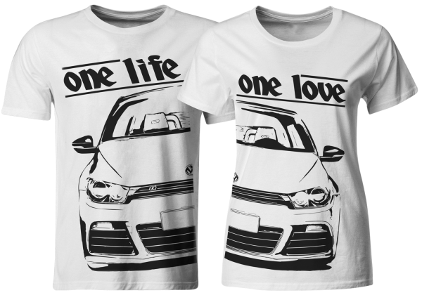 one life - one love - Partner T-Shirts VW Scirocco 3 R
