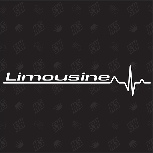 Limousine Herzschlag - Sticker