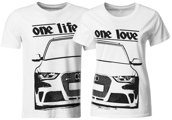 one life - one love - Partner T-Shirts Audi RS4 B8