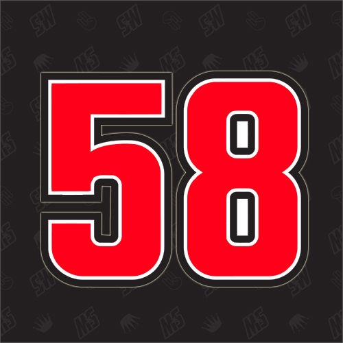 58 - Marco Simoncelli Moto GP Sticker
