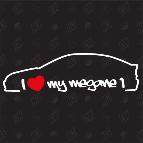 I love myv Megane 1 - Sticker Bj.95-03